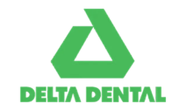The Delta Dental logo, featuring a green triangular symbol above the words "Delta Dental" in bold green text - Dentist University Place WA The Delta Dental logo, featuring a green triangular symbol above the words "Delta Dental" in bold green text - Dentist University Place WA